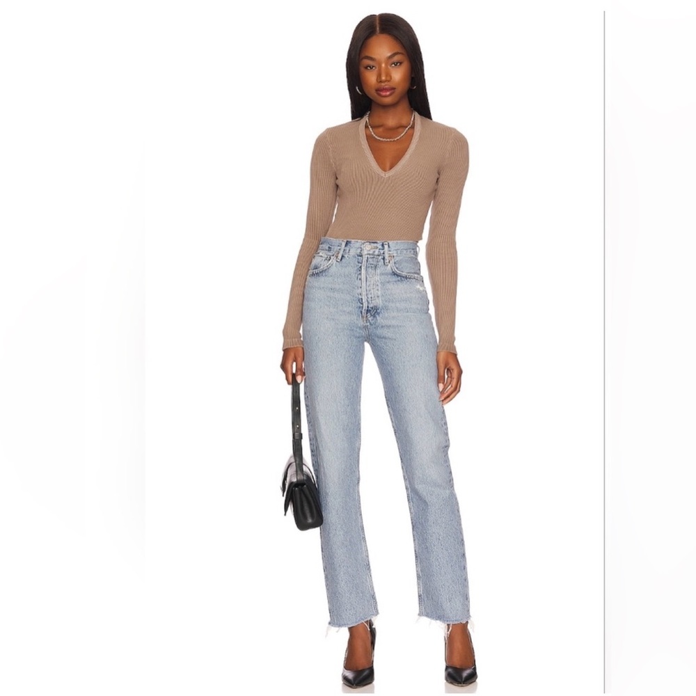 Agolde Light Blue Straight Leg Jeans